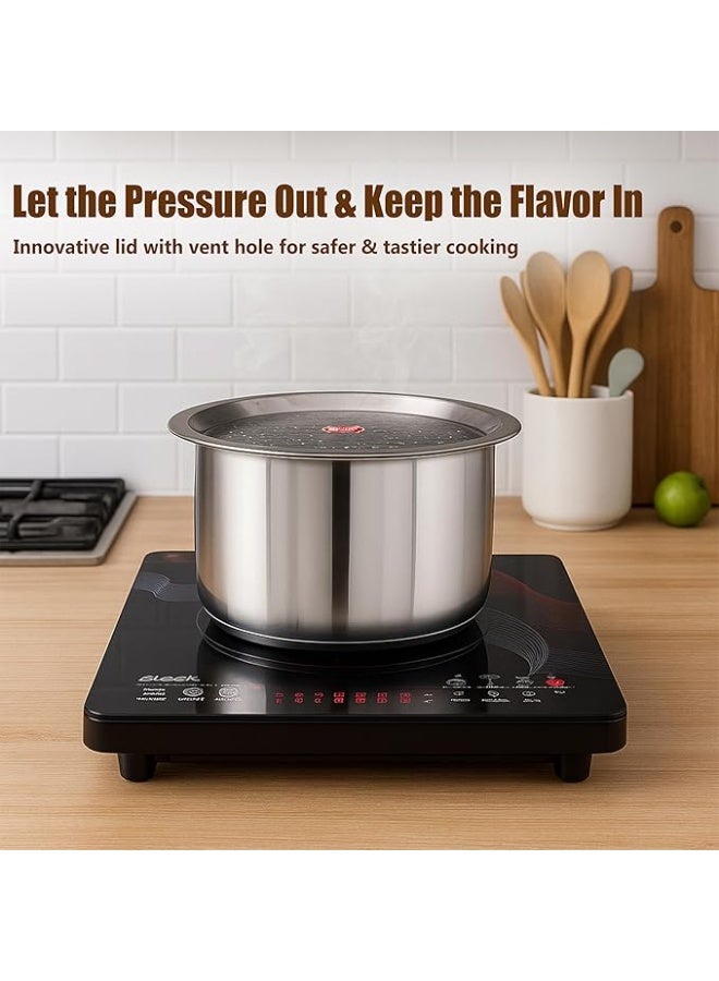 Kitchen Expert - Steel Hole Lid | Set of 2 | Lid Covers for Utensils | Milk Cover Plate| Steel Jali Plate | Essential Set for Kitchen | Multipurpose - Image 2